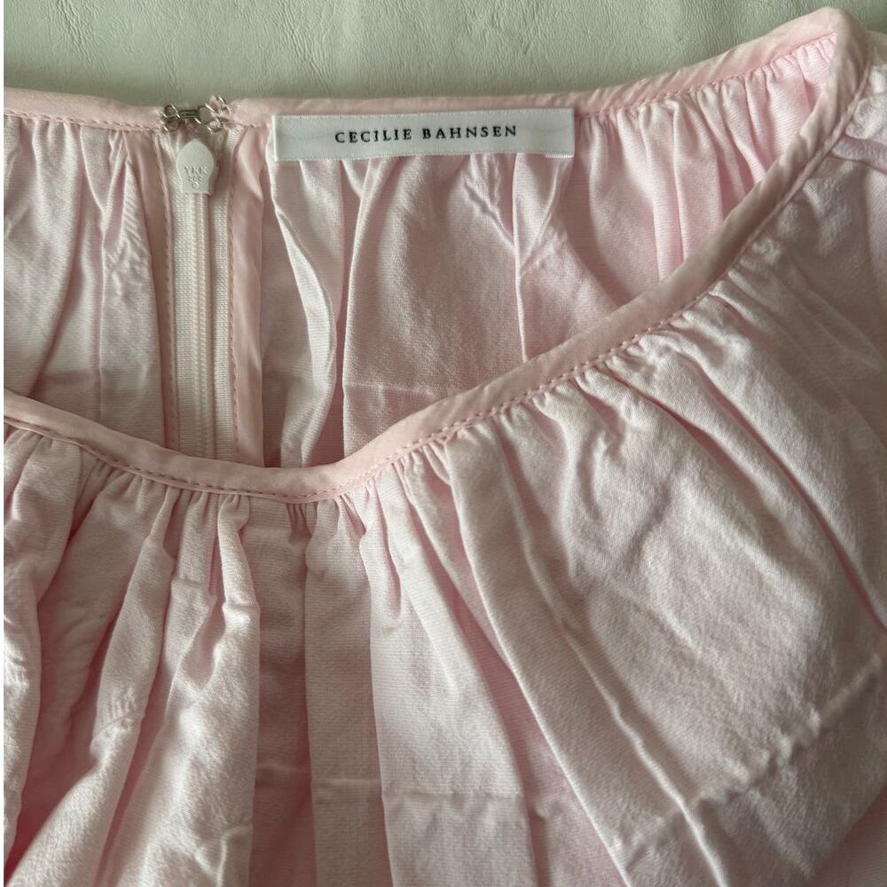 New Cecilie Bahnsen Dalita Midi Skirt in Light Pink Women's Size 2 - Picture 5 of 10